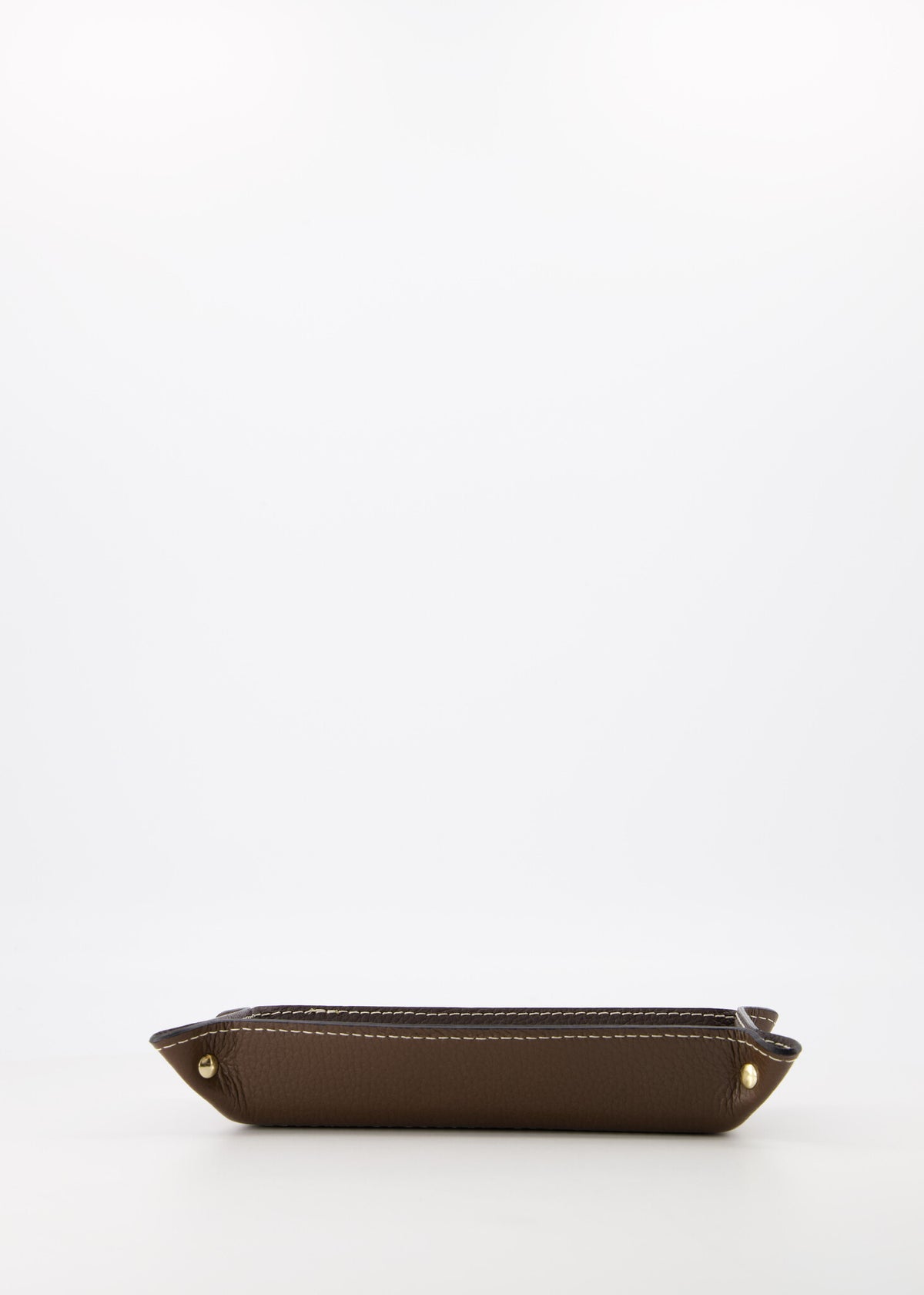 Leather Essentials Tray – Dark Brown