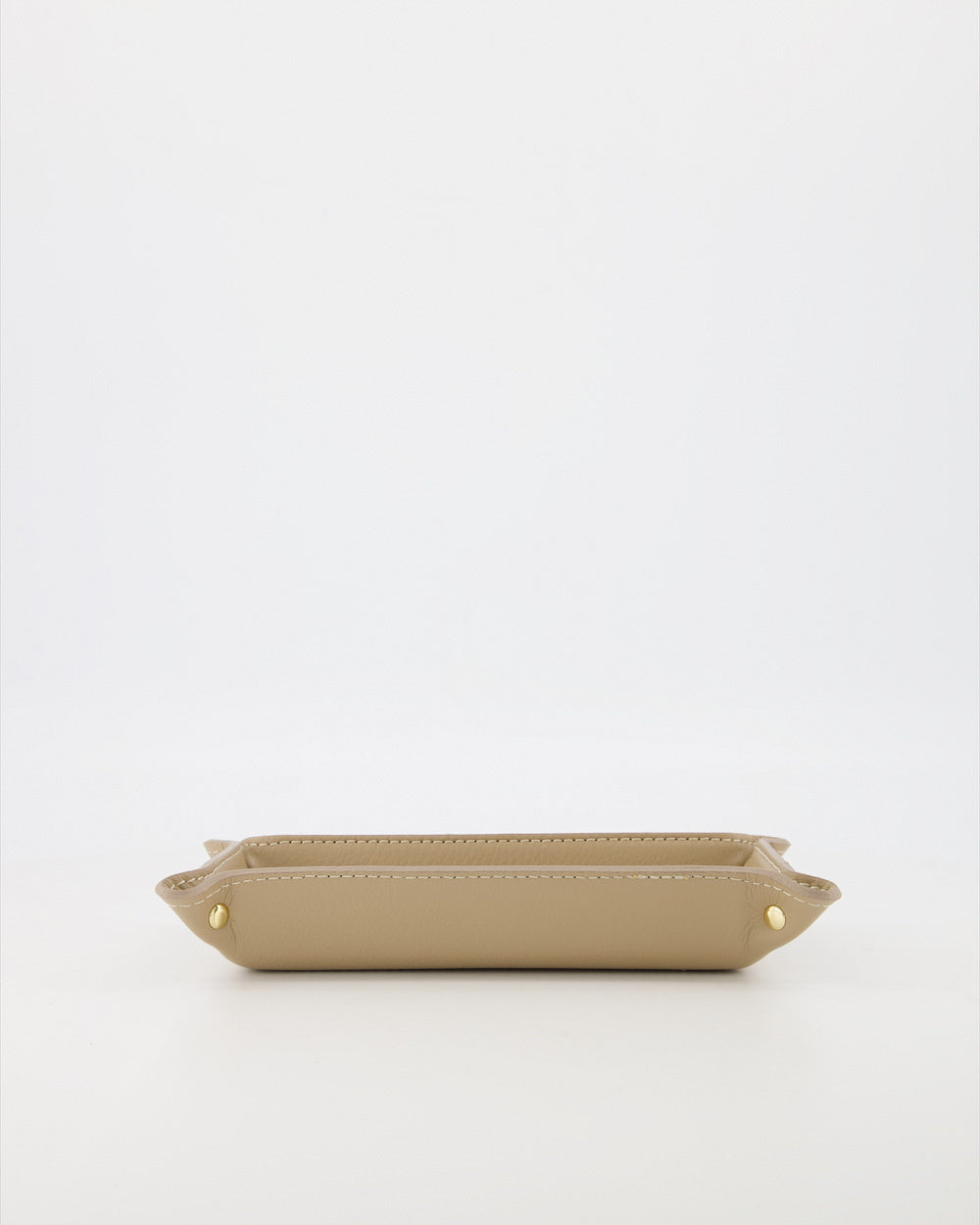 Leather Essentials Tray – Beige