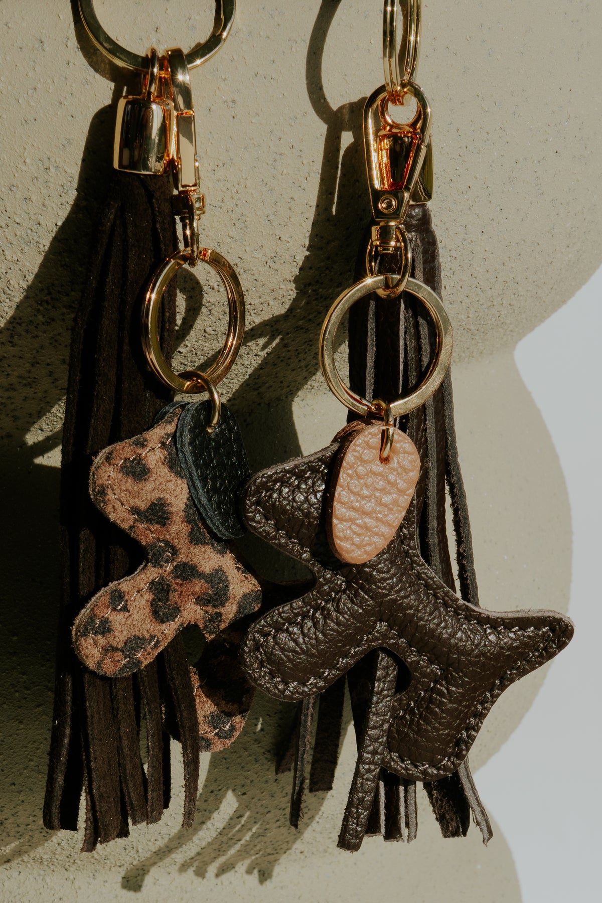 Leather Dog Keychain/Bag charm